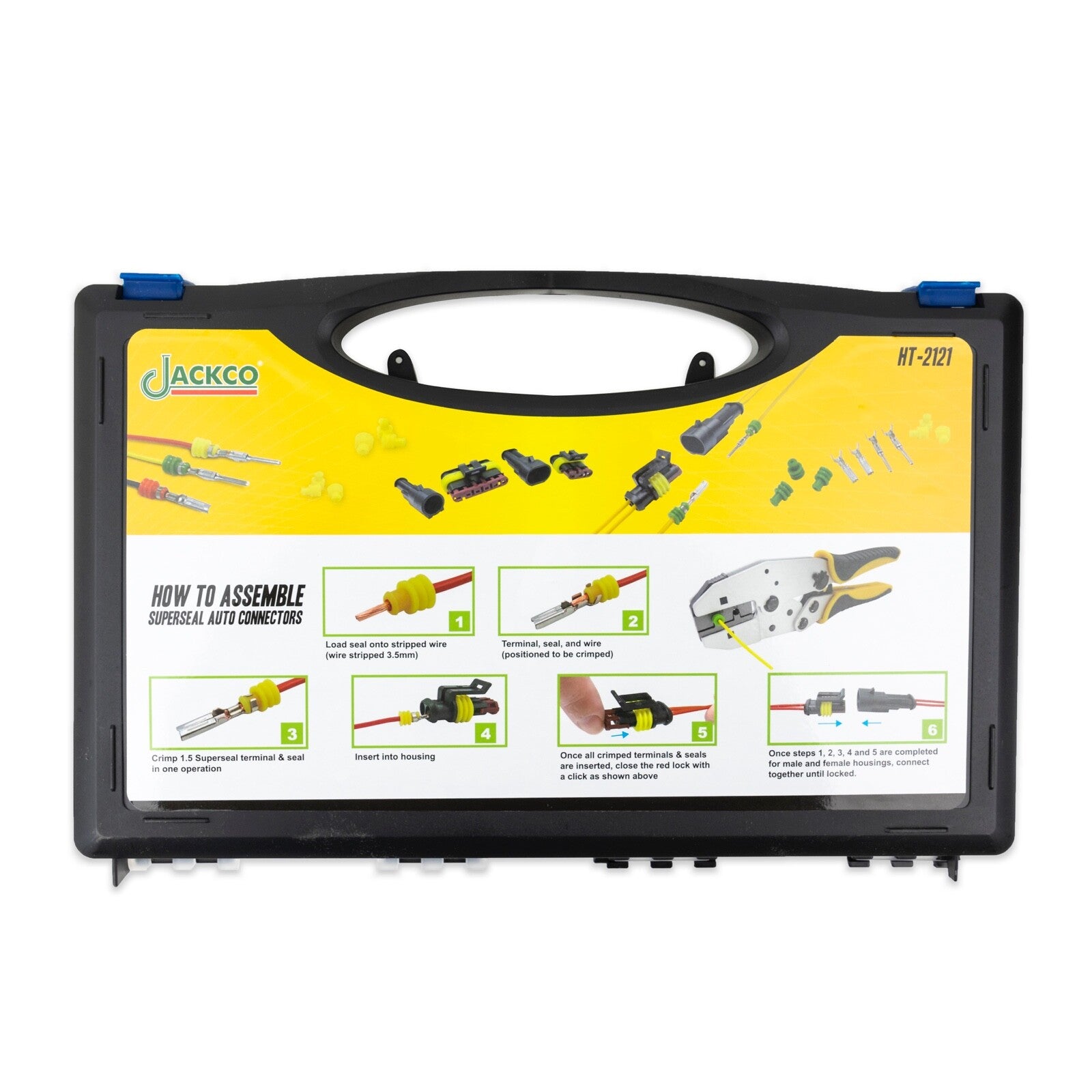 236pc 1.5 Superseal Terminal Ratcheting Crimping Tool & Connector Kit