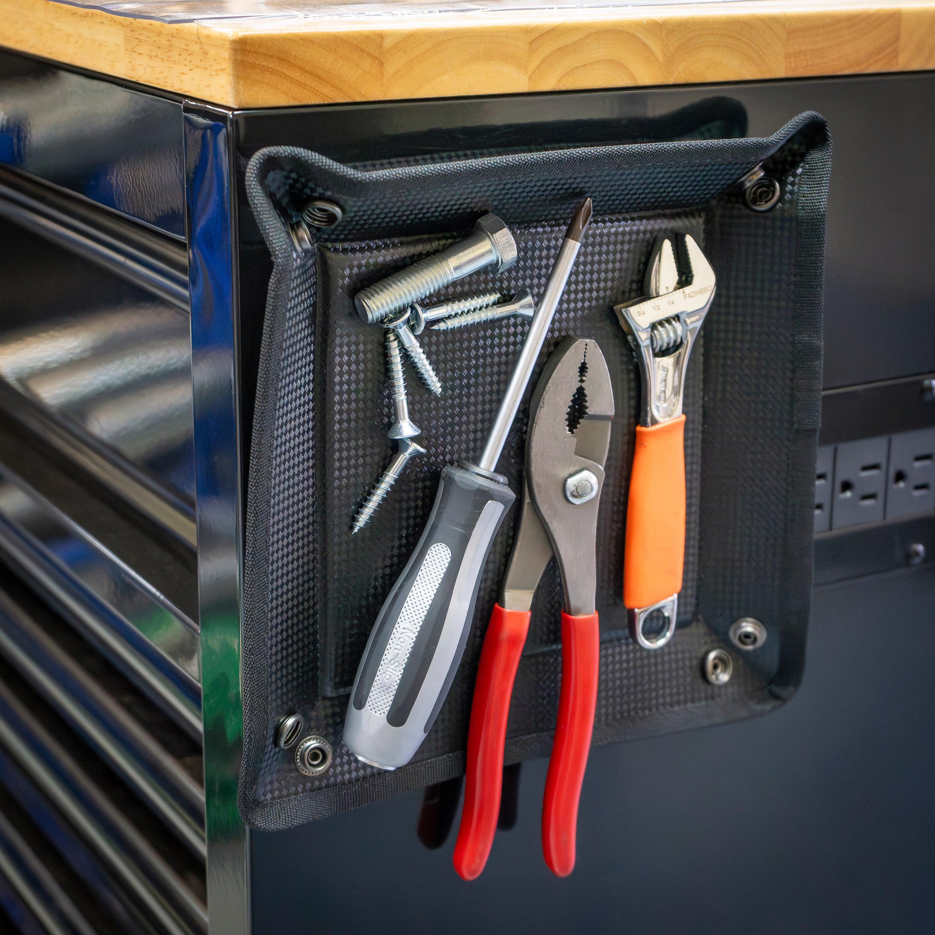 TGR Premium Flexible Magnetic Tool & Parts Tray Organizer 10”x10” - Perfect for Toolbox Drawers, Workshop & Garage