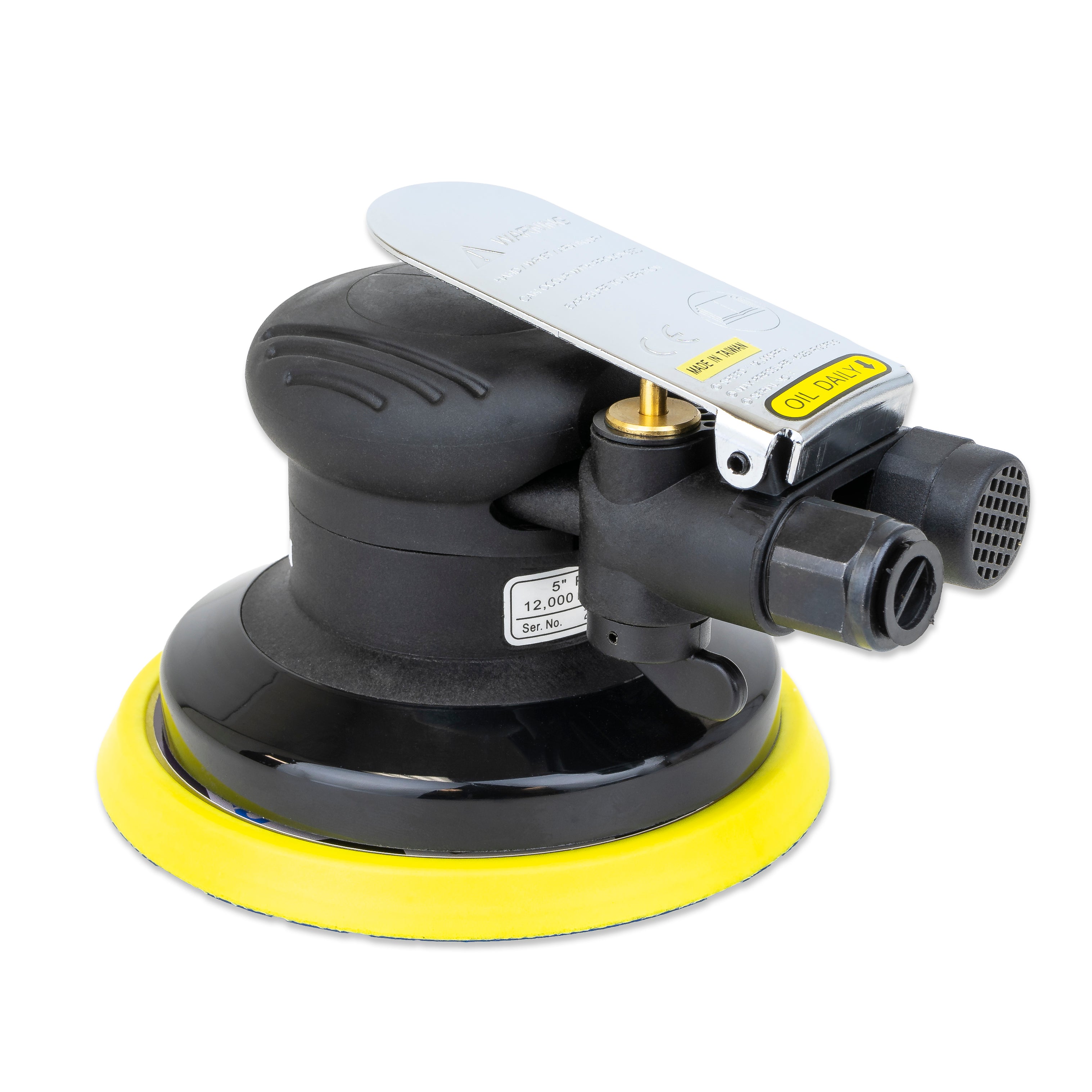 PneuStream 5" / 6" Palm Style Air Random Orbital Sander - 3/16" Orbit