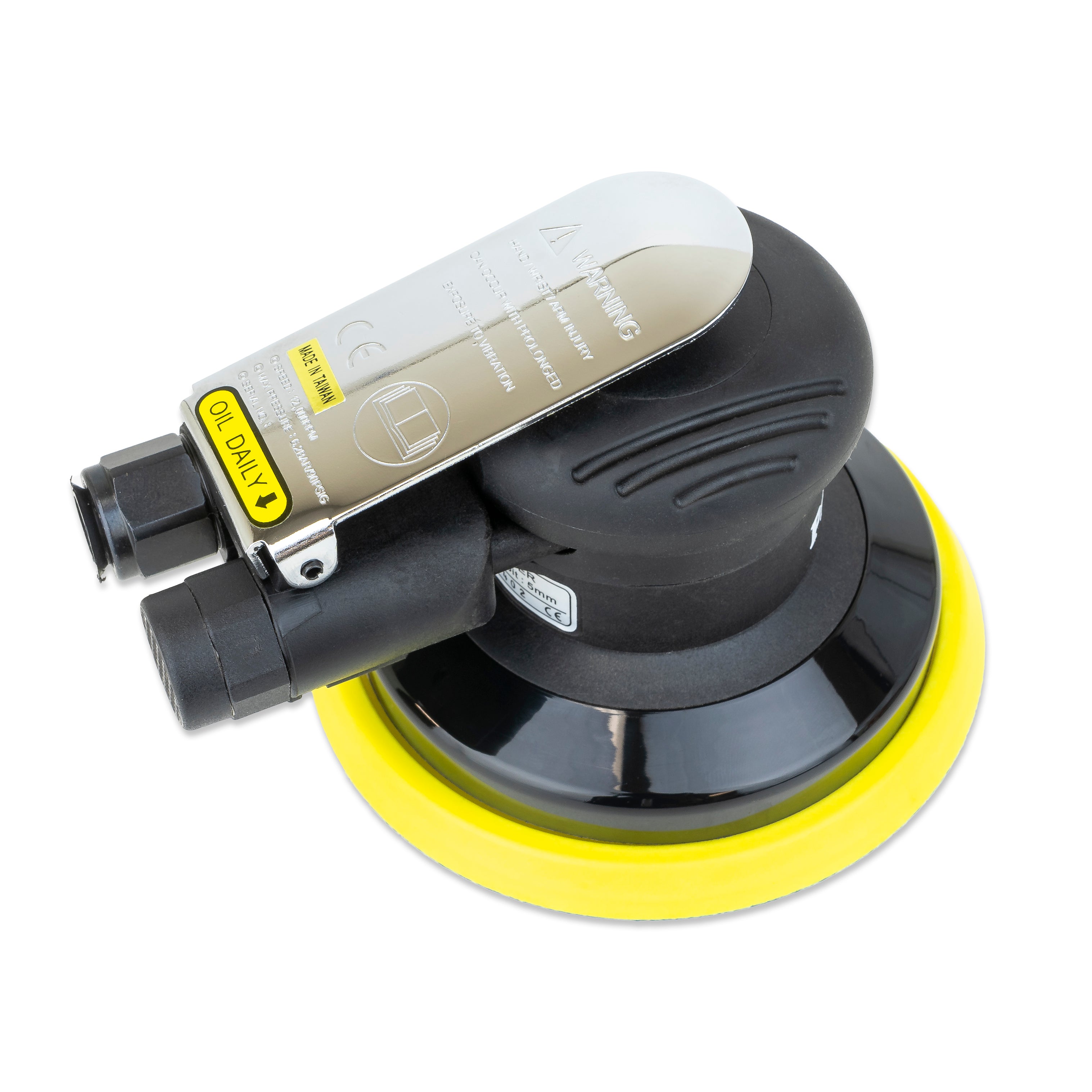 PneuStream 5" / 6" Palm Style Air Random Orbital Sander - 3/16" Orbit