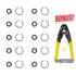 3/8" Impact Wrench Socket Retaining Ring C Clip with O-Ring