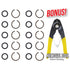 3/8" Impact Wrench Retaining Ring Clip with O-Ring fits Milwaukee Type