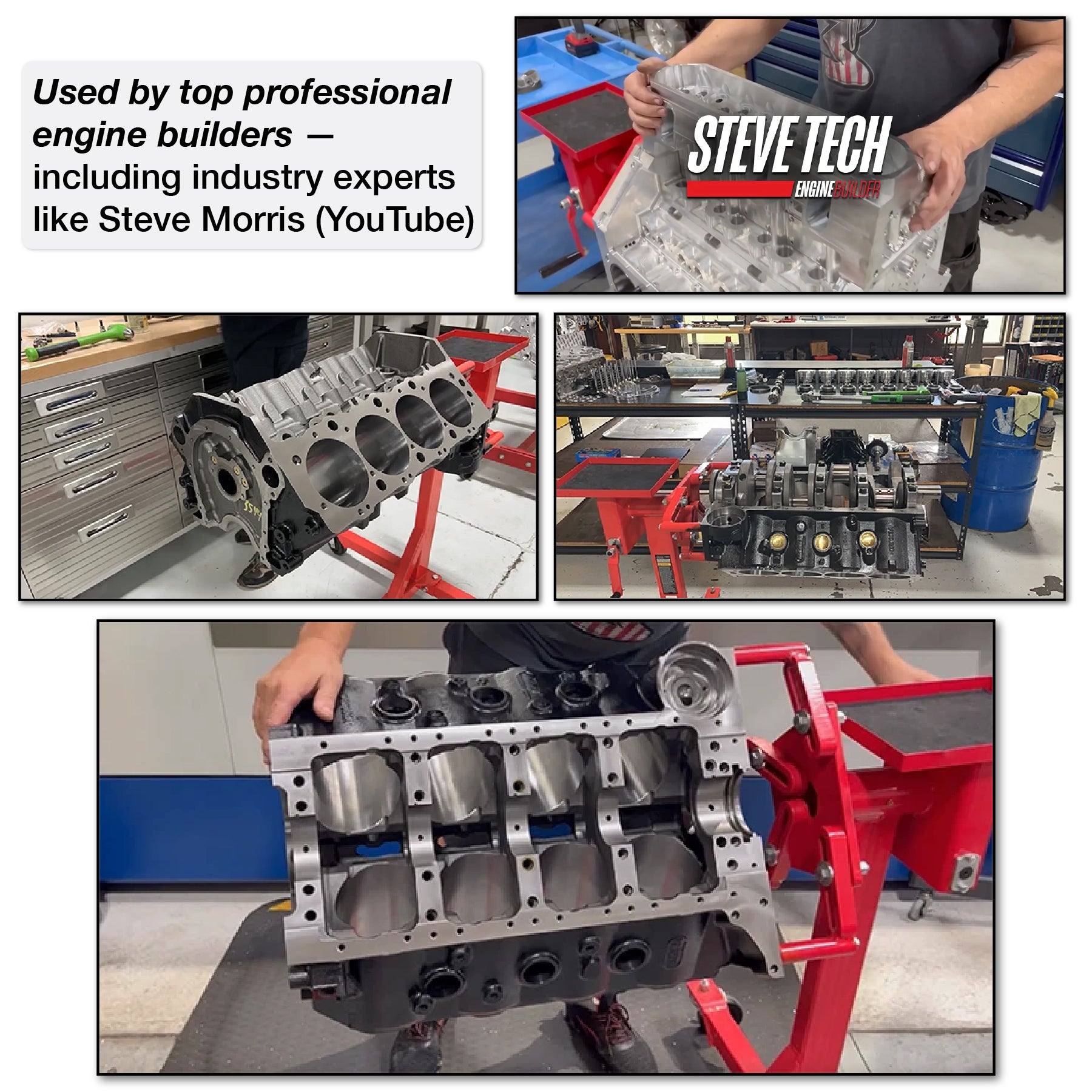 Jackco 1000 lb. Capacity Rotating Engine Stand with Tool Tray