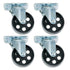 3.5" Swivel Ball Bearing Steel Caster Wheels with Top Plate (Set of 4) - Tool Guy Republic