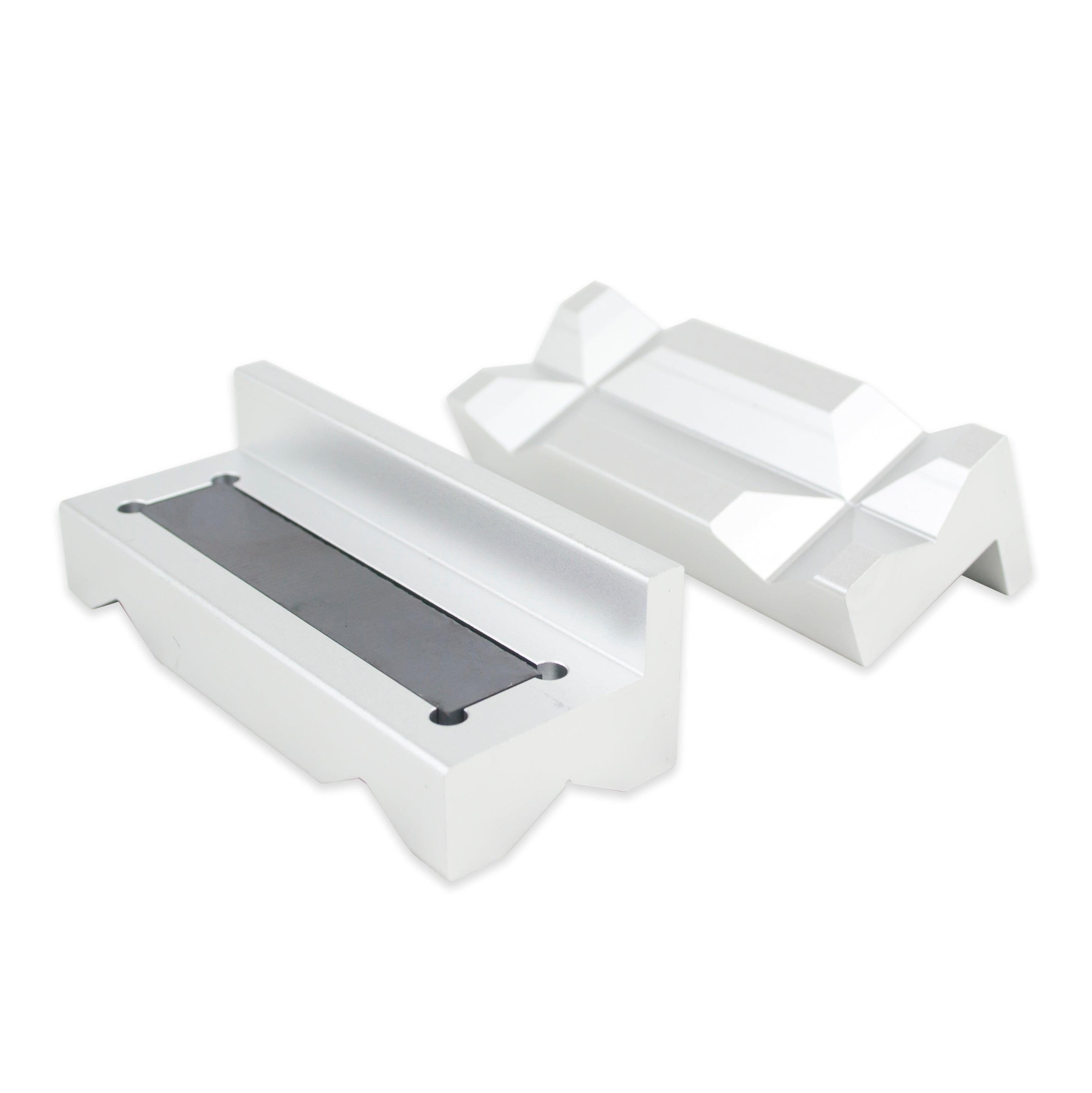 Magnetic Aluminum Vise Soft Jaw Insert - AN Fitting Hose Assembly - Tool Guy Republic