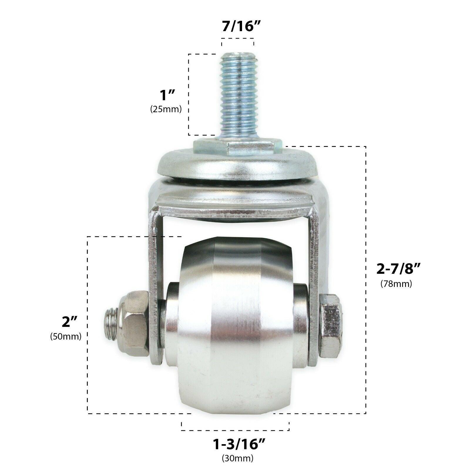 Replacement Aluminum Racing Jack Caster Wheels for 3 Ton Floor Jacks (2 Pc Set) - Tool Guy Republic