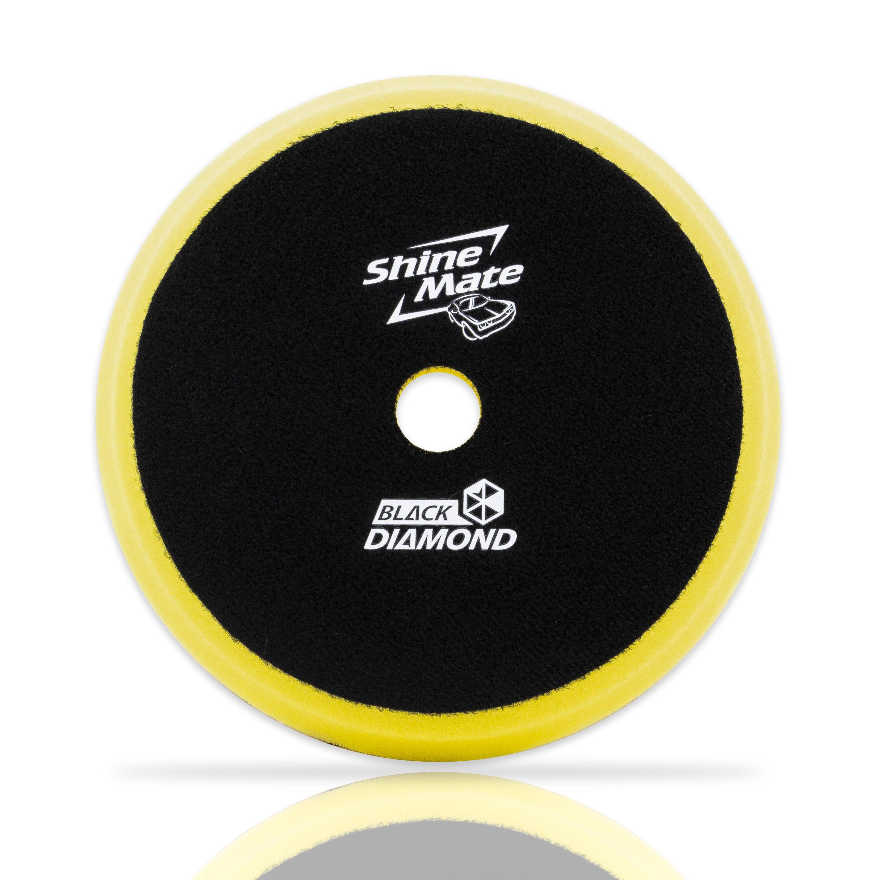 Shinemate - 7" Black Diamond Yellow High Cut Foam Pad to fit 6" Backing Plates (5 Pack) - Tool Guy Republic