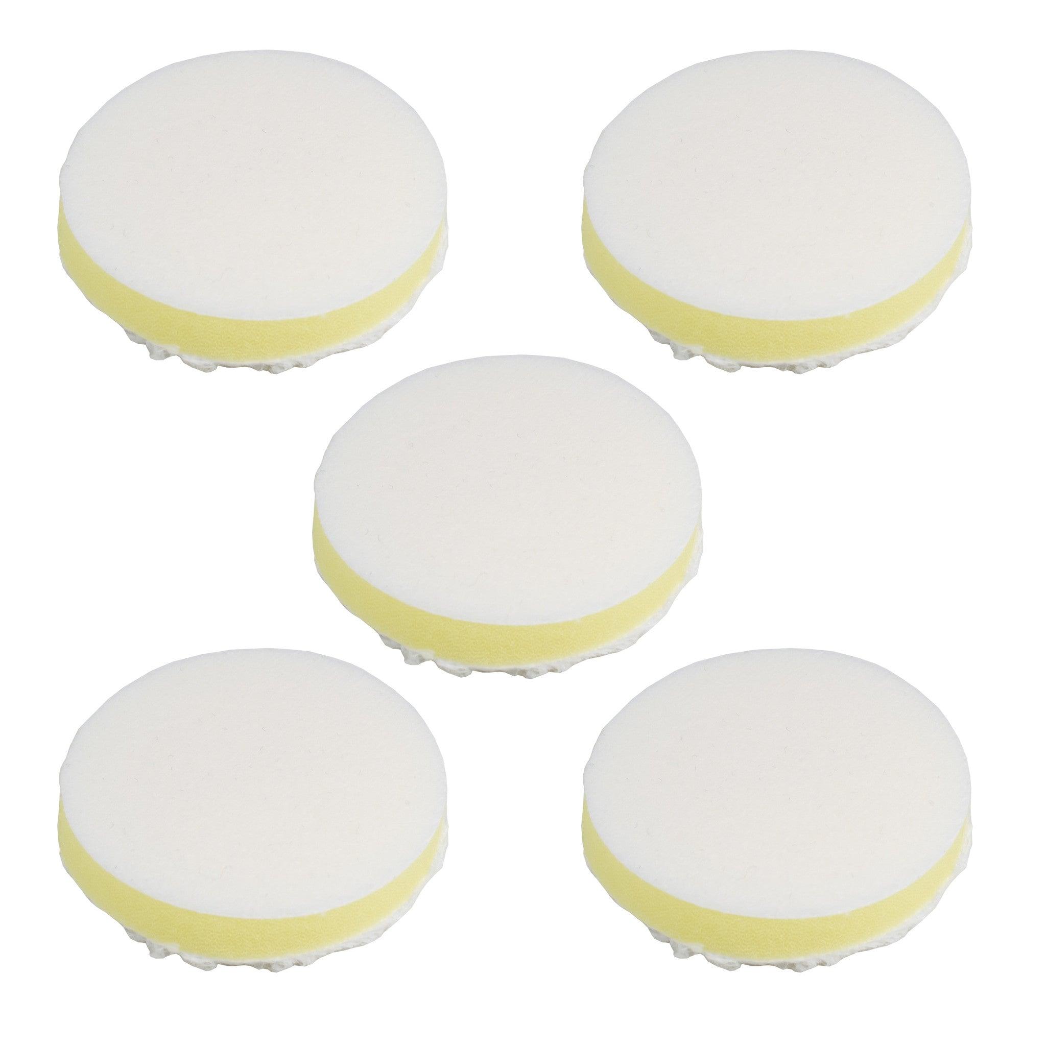 3" Microfiber Polishing Pad Yellow Medium Density Foam (Pack of 5)