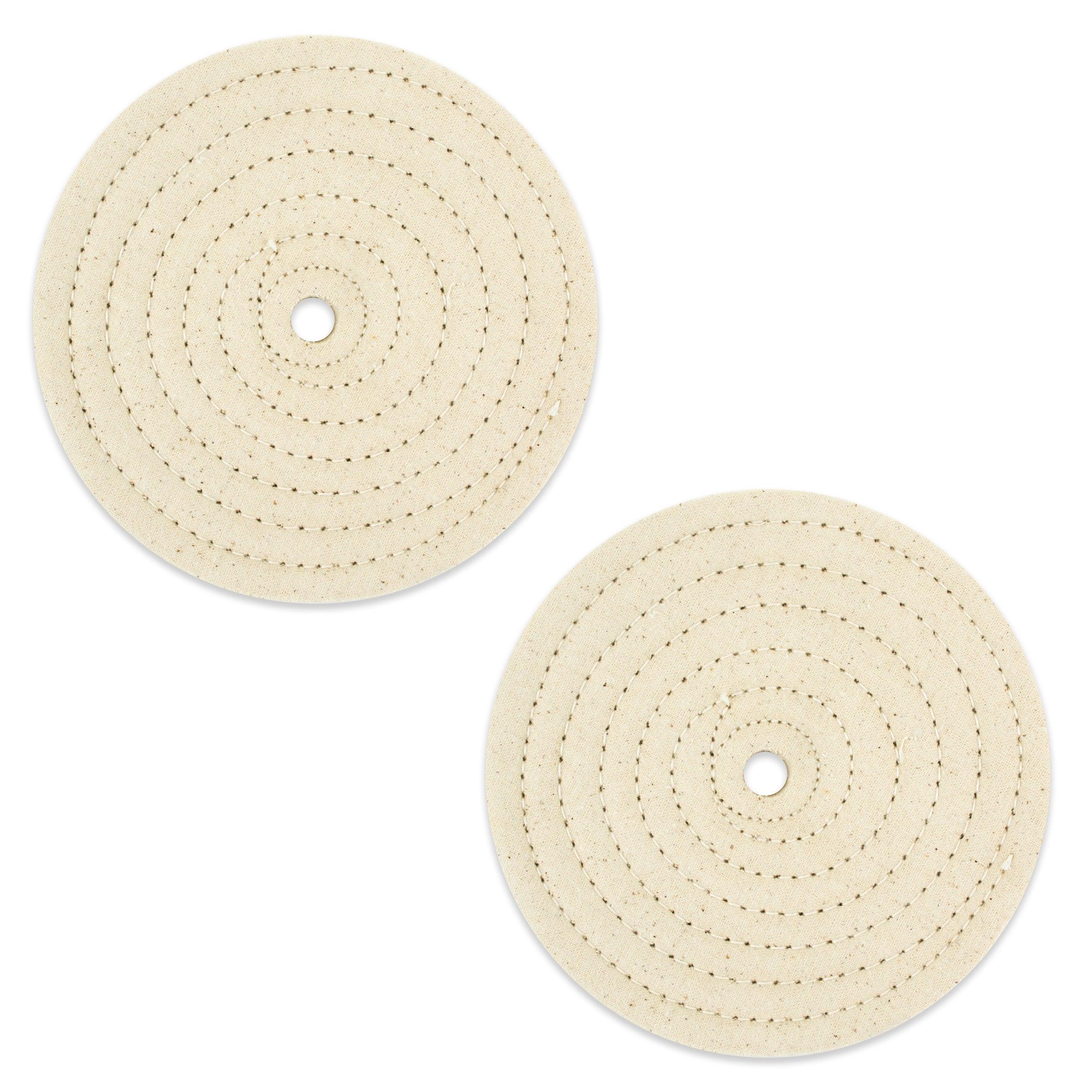 2pc - 6" x 9/16" Buffing Polishing Wheel 1/2" Arbor Buffer Polish