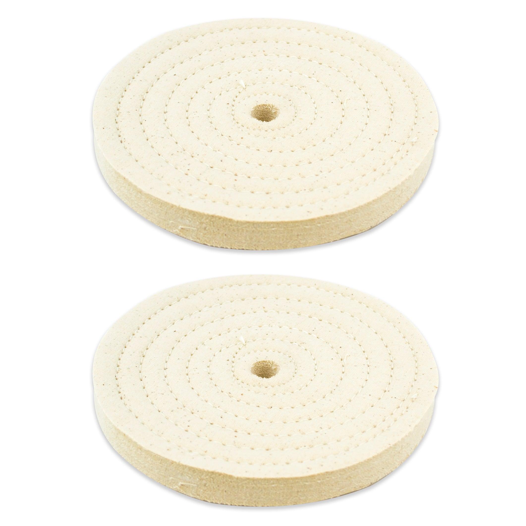 2pc - 6" x 9/16" Buffing Polishing Wheel 1/2" Arbor Buffer Polish