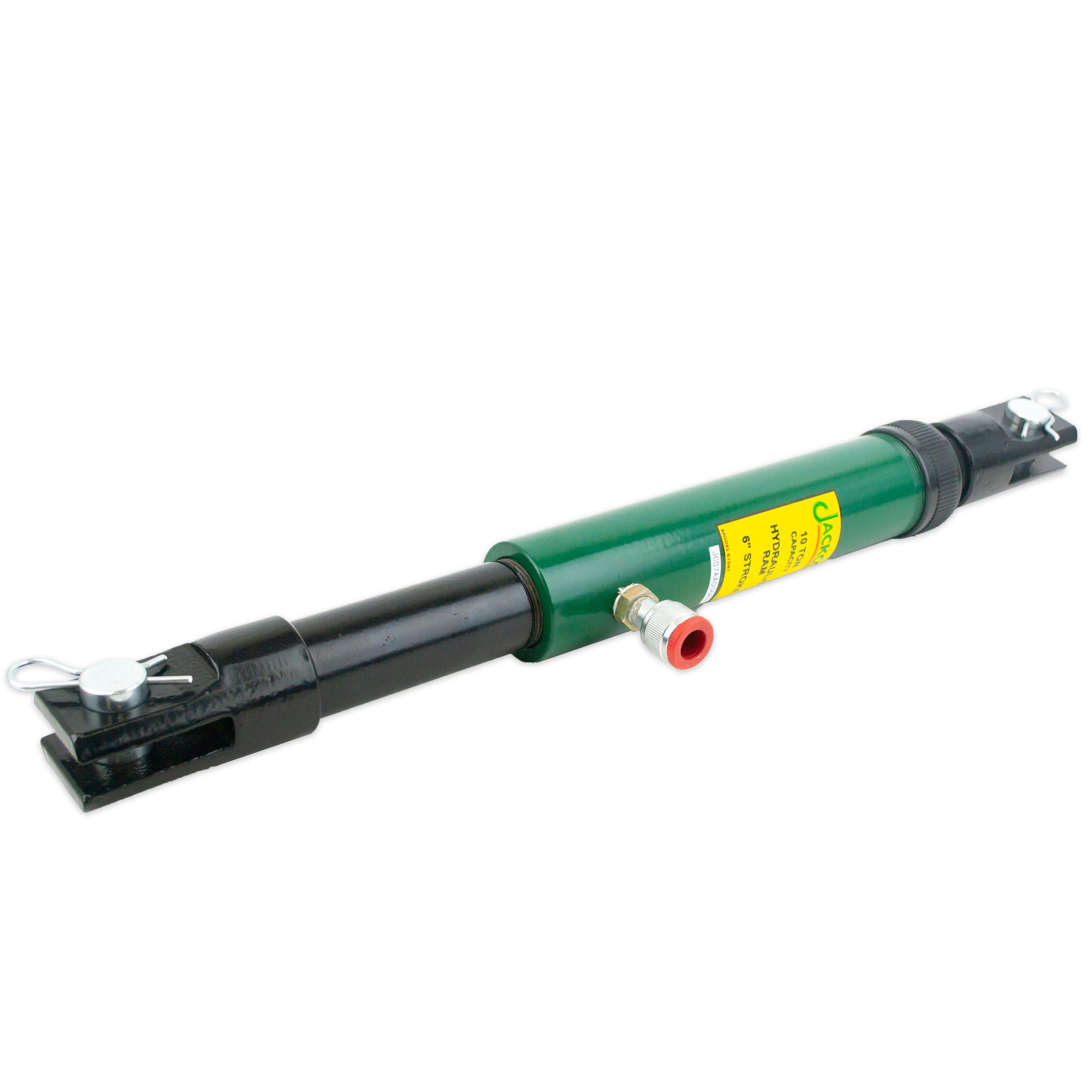 Jackco 10 Ton 6" Stroke Hydraulic Ram with Adapters - Tool Guy Republic