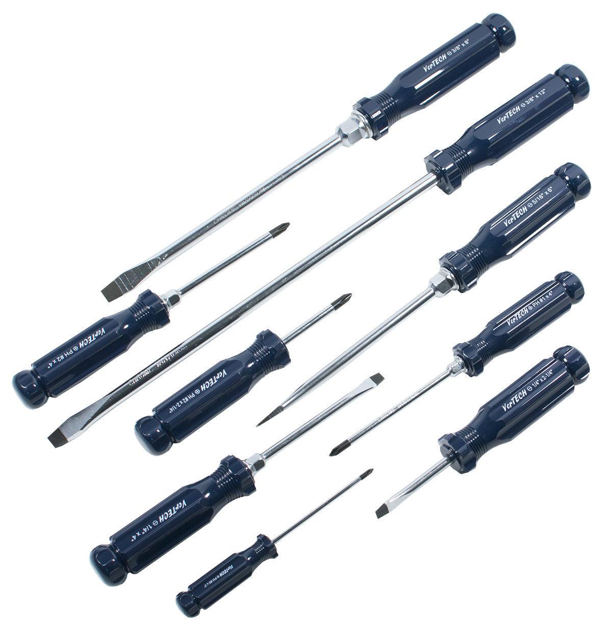 9pc Professional Combo Screwdriver Set - Magnetic Tip - Tool Guy Republic