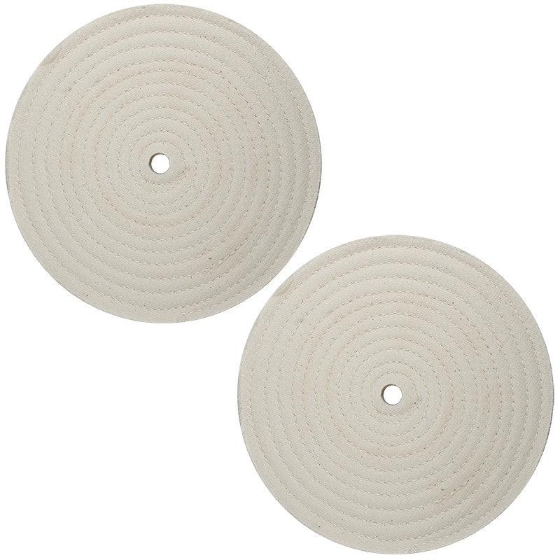 2pc - 8" x 9/16" Buffing Polishing Wheel 1/2" Arbor Buffer Polish