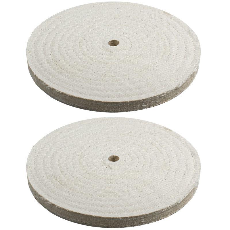 2pc - 8" x 9/16" Buffing Polishing Wheel 1/2" Arbor Buffer Polish