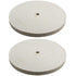 2pc - 8" x 9/16" Buffing Polishing Wheel 1/2" Arbor Buffer Polish