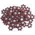 50pc 1-1/2" Surface Conditioning Star Abrasive Disc -Maroon Medium Grade