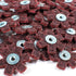 50pc 1-1/2" Surface Conditioning Star Abrasive Disc -Maroon Medium Grade