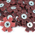 50pc 1-1/2" Surface Conditioning Star Abrasive Disc -Maroon Medium Grade