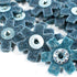 50pc 1-1/2" Surface Conditioning Star Abrasive Disc -Blue Fine Grade