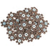 50pc 1-1/2" Surface Conditioning Star Abrasive Disc -Brown Coarse Grade