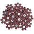 25pc 2" Surface Conditioning Star Abrasive Disc -Maroon Medium Grade