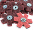 25pc 2" Surface Conditioning Star Abrasive Disc -Maroon Medium Grade