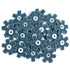 25pc 2" Surface Conditioning Star Abrasive Disc -Blue Fine Grade