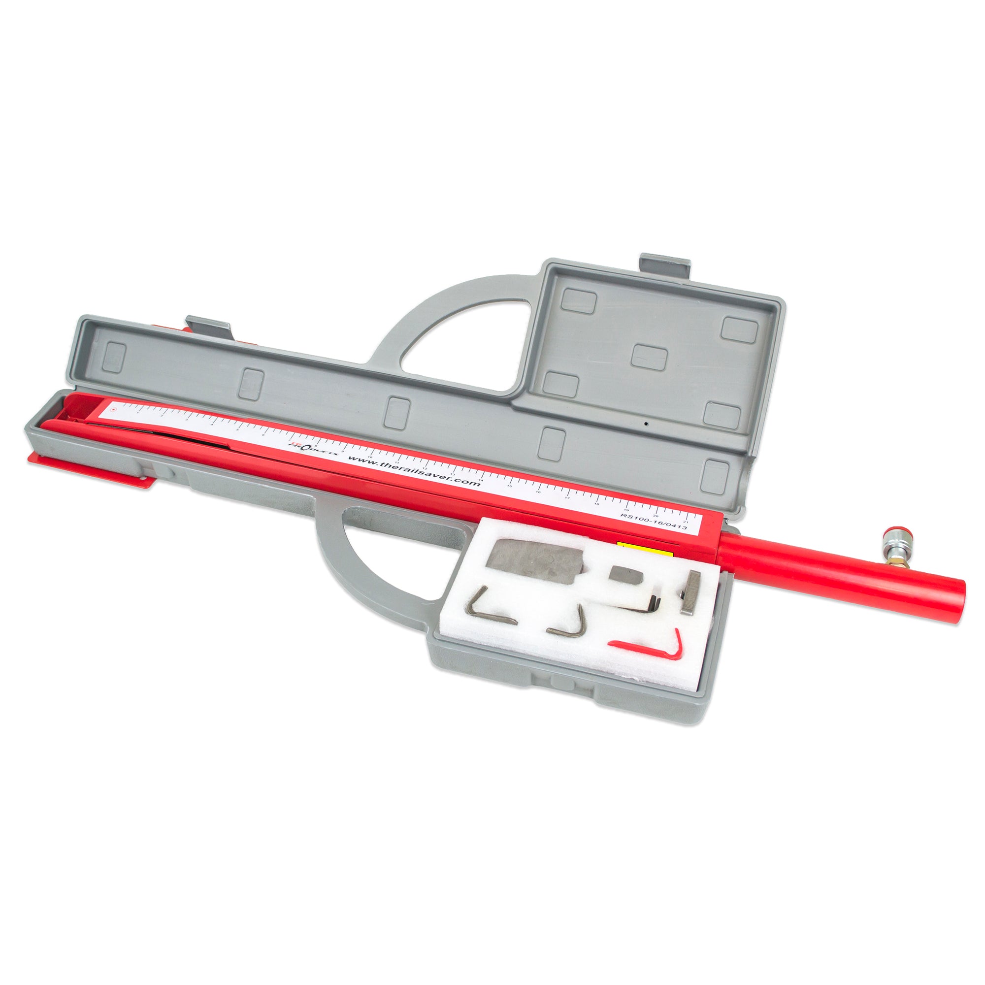 The Rail Saver Repair System, Accessory Kit, Ram, Case and Wall Bracket (Without Pump)