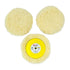 3pk- 3" Wool Buffing Pad with Curved Edge for Heavy Cutting/3" Female Backup Pad - Tool Guy Republic