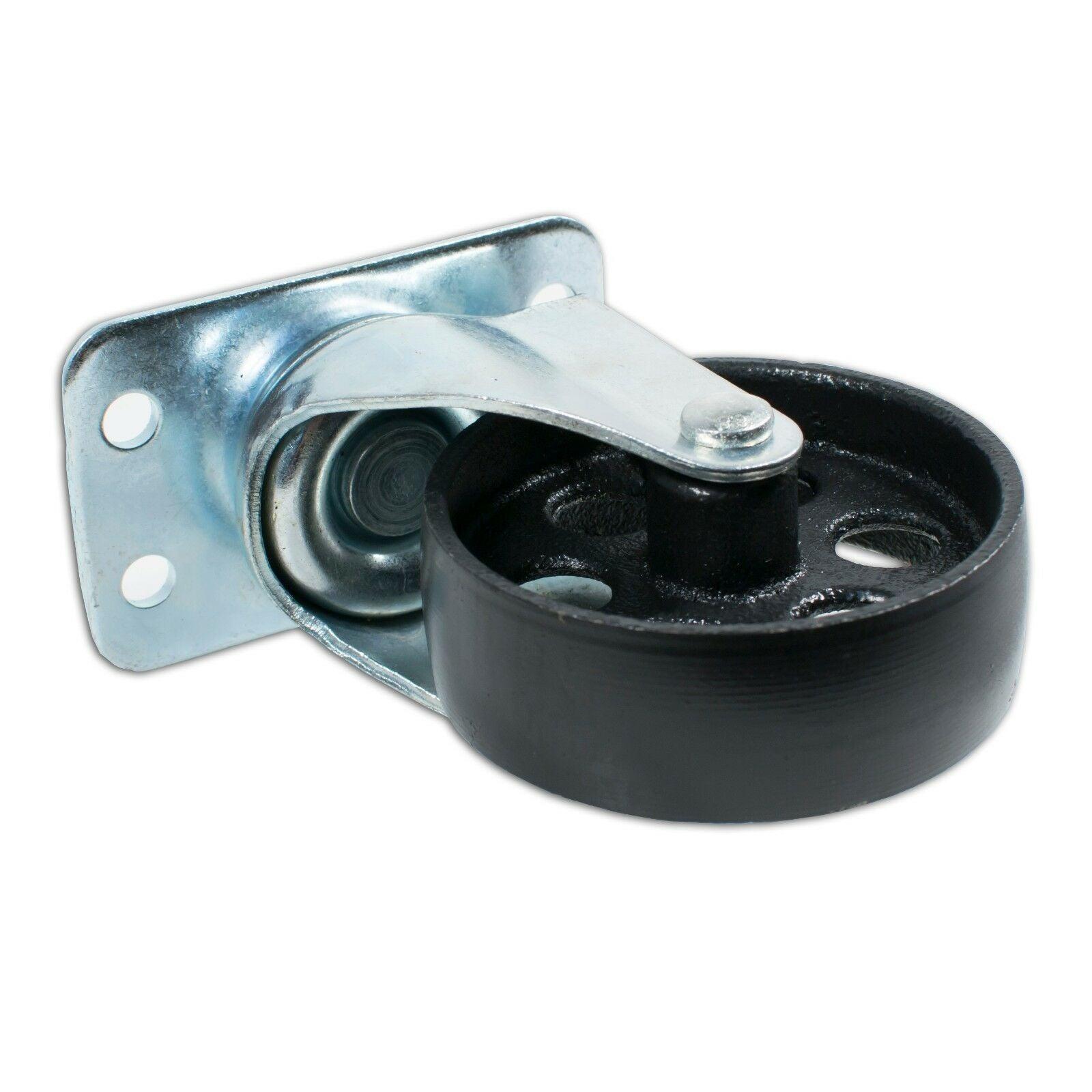 3.5" Swivel Ball Bearing Steel Caster Wheels with Top Plate (Set of 4) - Tool Guy Republic